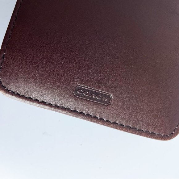 Coach Leather Organizer Palm Pilot Holder Zip Around PDA Storage Vintage - Picture 9 of 9